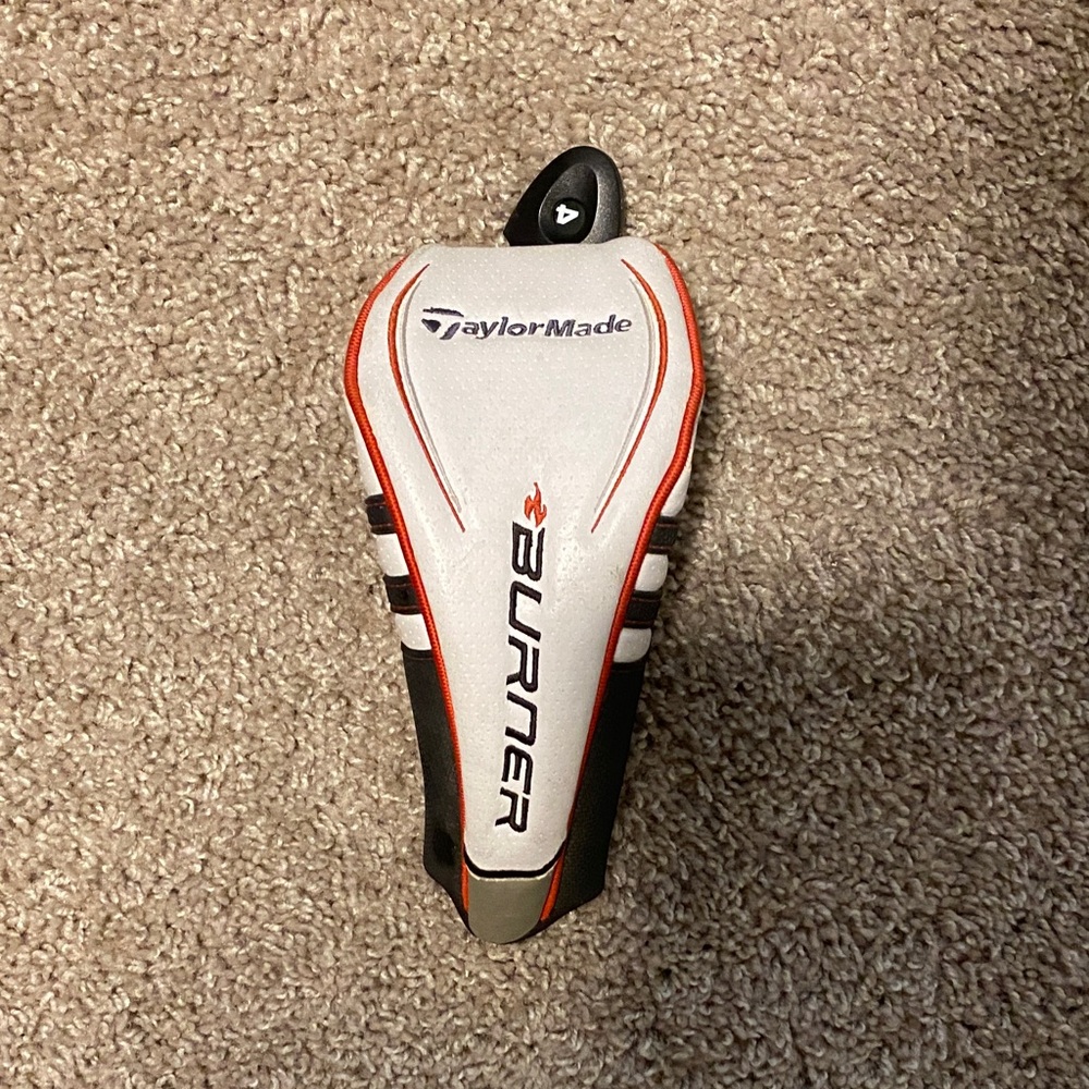 TaylorMade White Orange Black Burner Driver Headcover